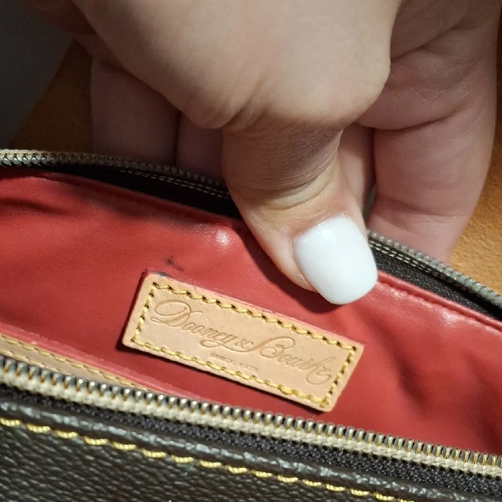 Dooney & Bourke Chocolate and Caramel Duffel Bag - Picture 4 of 6